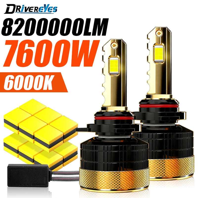 Drivereyes H4 LED Headlights Canbus H7 H1 H11 H8 9005 HB3 9006 HB4 9012 HIR2 Turbo Car Fog