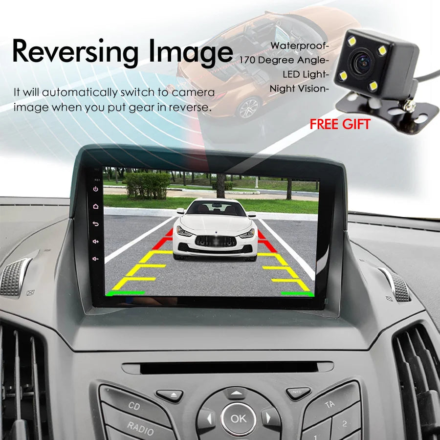 128GB Android 13 Screen Car Multimedia GPS For Ford Kuga C-max Escape Autoradio BT Navigat | AUTOKITSHOP