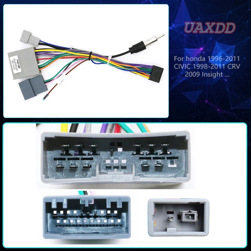 For 1996-2005, 2007-2011 Honda Civic CR-V Insight Car Radio CD Cable Harness