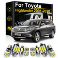 LED Interior Light Kit for Toyota Highlander 2001- 2008 - Canbus Dome Map Door Trunk Bulbs | AUTOKITSHOP