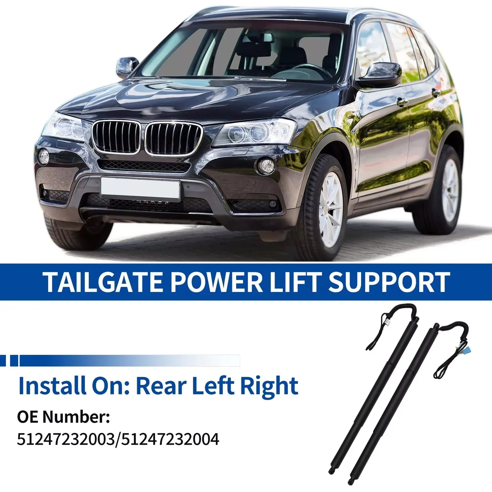 For BMW X3 F25 18i 20i 28i 35i 2011-2017 Rear New Electric Tailgate Gas Strut 51247232003  | AUTOKITSHOP
