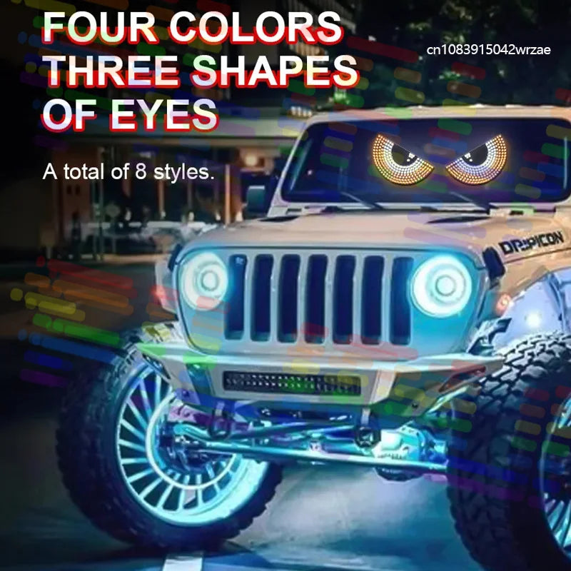 For Car LED Devil Eyes Light USB Devil Eyes Light Car Windshield Demon Eyes Headlight Flas | AUTOKITSHOP