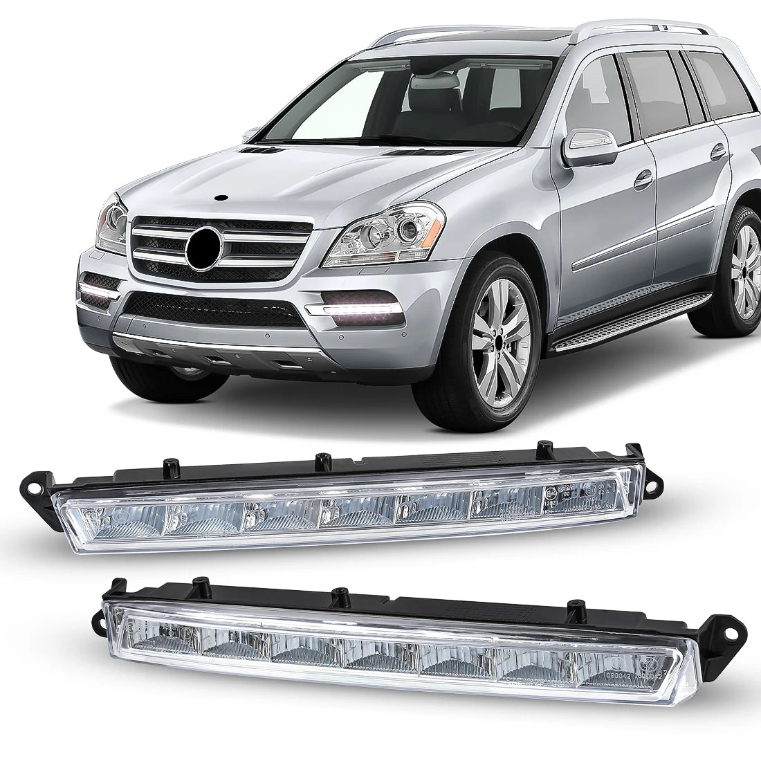 1649060451 1649060351 DRL For Mercedes Benz LX164 GL320 GL350 GL450 GL550 ML63 AMG X166 20 | AUTOKITSHOP
