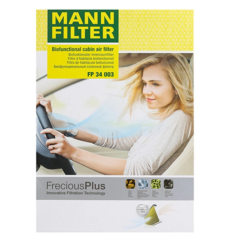 MANN FILTER FP34003 Cabin Air Filter Fits VOLVO S60 Mk3 S90 V60 V90 XC60 XC90 II Mk2 31407