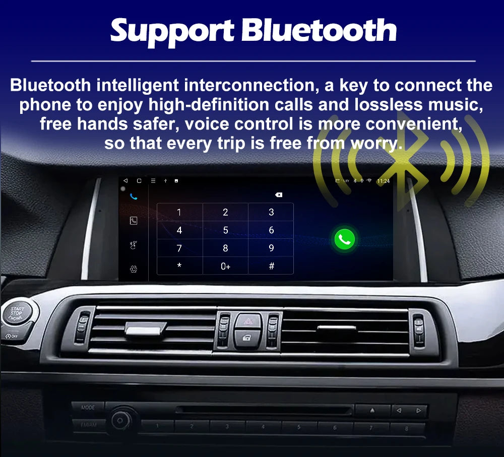 Carplay For BMW 5 Series F10 F11 2011-2017 Android Auto Car Radio Multimedia Video Player