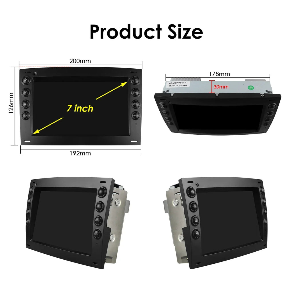 2din Android 12 Car radio for Renault Megane 2 2002-2006 2007 2008 2009 multimedia player