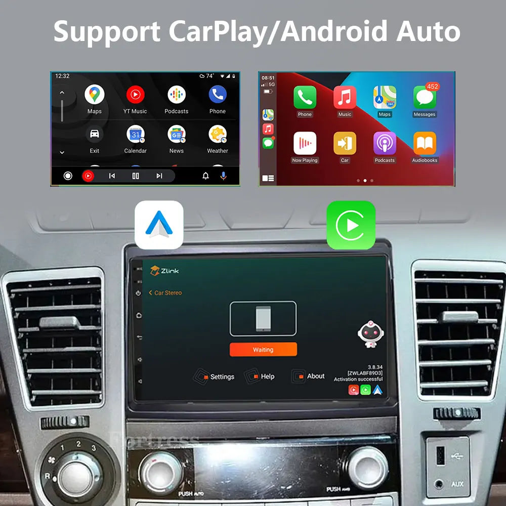 Car Radio Carplay For Ssangyong Rodius Turismo Stavic 2013+ Navigation GPS Android Auto St
