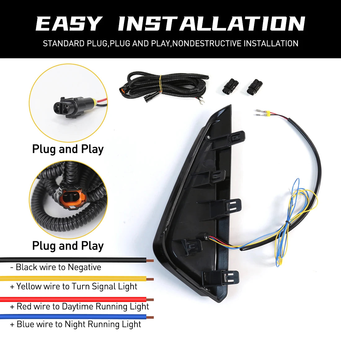 For Nissan Sentra Sylphy 2023 2024 Daytime Running Lights LED DRL Turn Signal Fog Lamp Day | AUTOKITSHOP