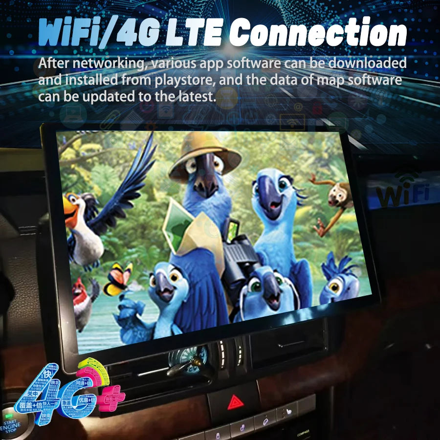 Android 14 For BAIC BJ80 2014-2021 Auto 13.3 Inch Carplay Car Radio Audio Multimedia Playe