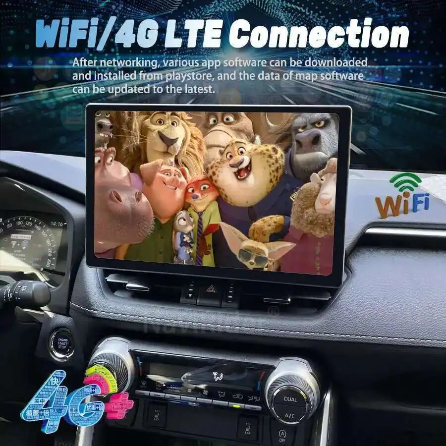 13.3 Inch Android 15 Radio For Toyota RAV4 RAV 4 XA50 2018 - 2020 Car No 2din Multimedia P | AUTOKITSHOP
