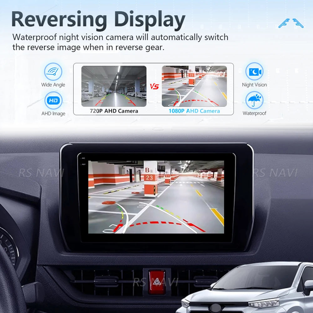 Android 16 Carplay Auto Qualcomm 2K QLED Screen Car Radio Player For Toyota Avanza Veloz 2