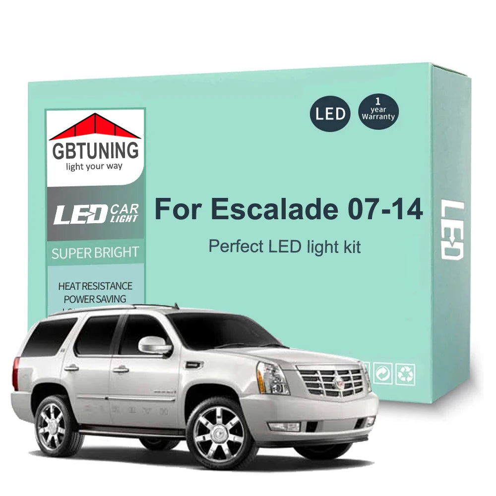 17-Piece LED Interior Light Kit for Cadillac Escalade - Canbus Error-Free Bulbs | AUTOKITSHOP
