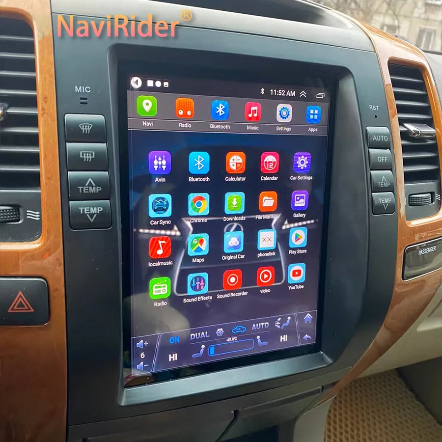 Toyota Land Cruiser 120 Prado 2002-2009 10.4 Inch Stereo Car Multimedia Video Player For L