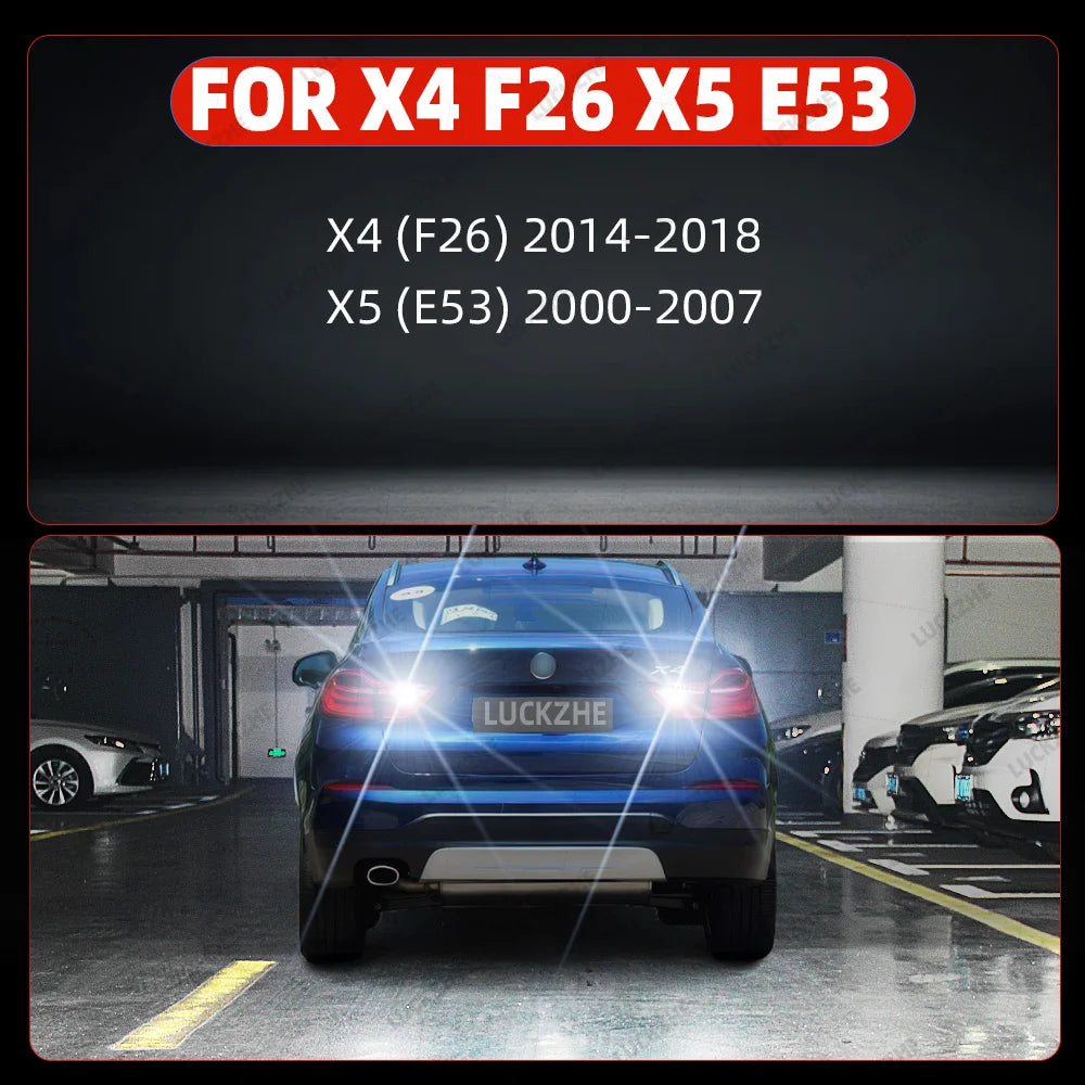 LED Interior Light Kit for BMW X4 F26 X5 E53 LED Reverse Lights Backup Bulbs Car LED Back Up Lamp Accessories 2000-20...