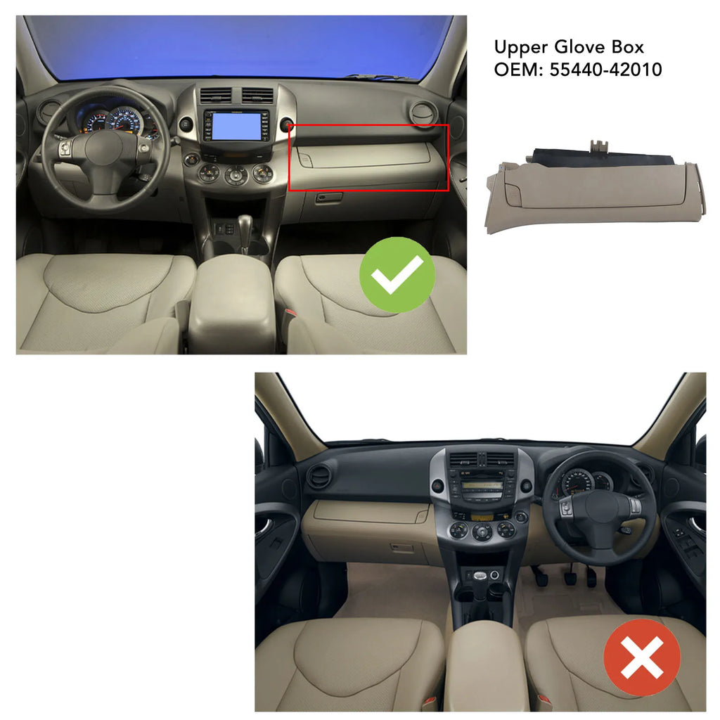 Car Upper Storage Compartment Box Upper Glove Box Spacious Space Impact Proof 55440-42010 for Le - Automotive LED Light
