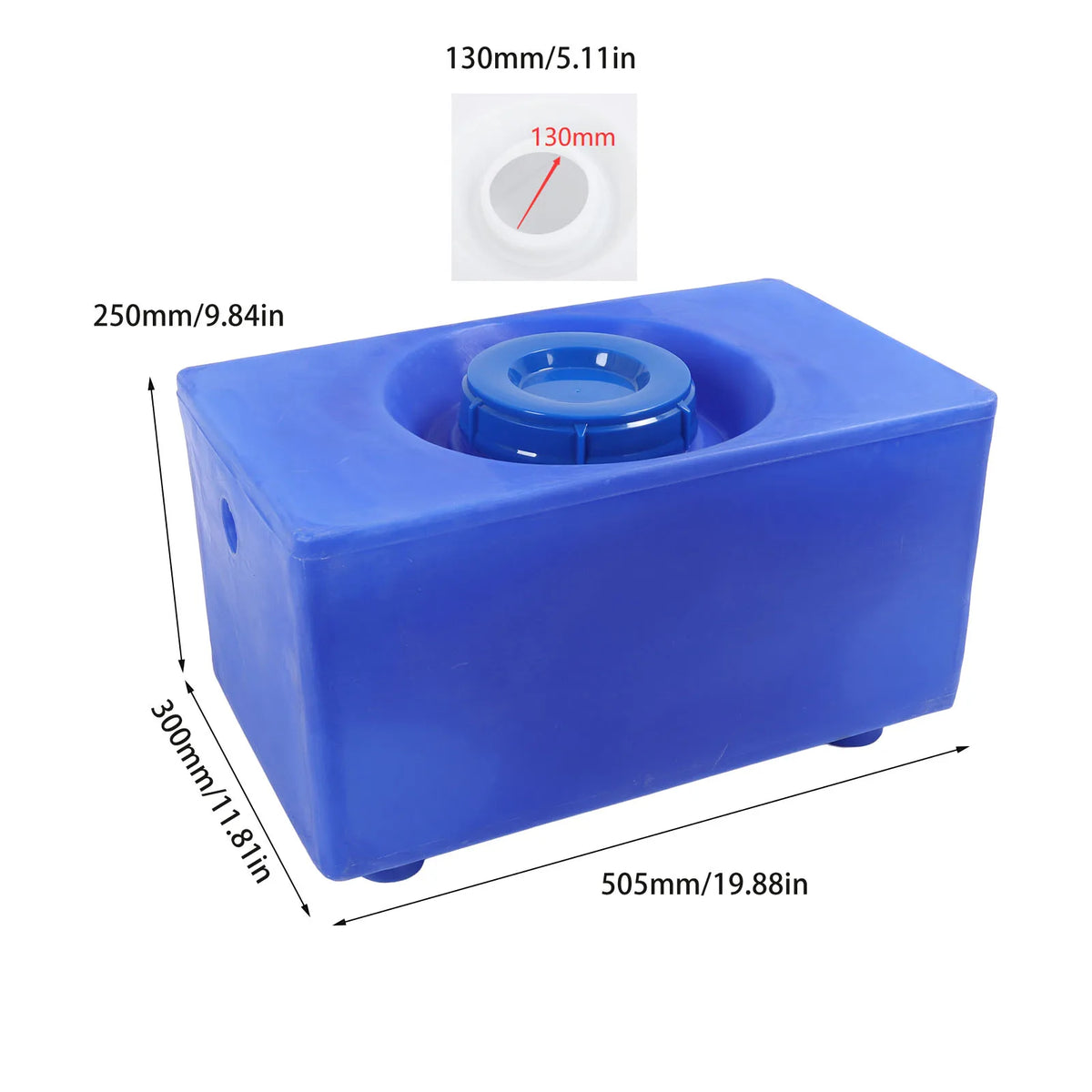 4 Sizes RV Fresh Water Holding PE 5/8/9 Gallons RV Water Storage Heavy Duty Unbreakable Leakproo - Automotive LED Light