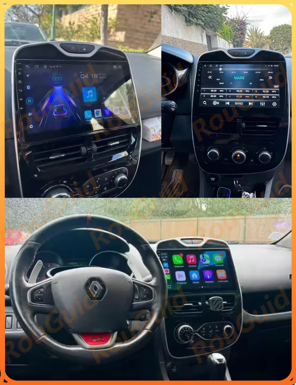 Android 16 Carplay For Renault Clio 4 BH98 KH98 2016 2017 2019 Video Auto BT Multimedia Pl | AUTOKITSHOP