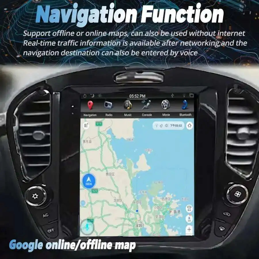 256GB 10.4inch SIM Android Screen For Nissan Juke 2011-2018 GPS Multimedia Video Player Ca