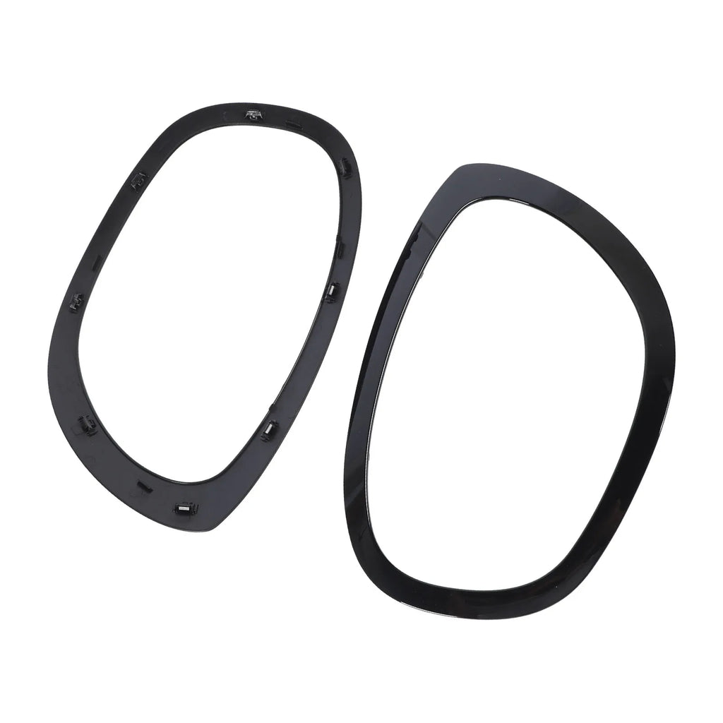 1 Pair Car Headlight Trim Ring 51138739351 Black Headlight Trim Ring Bezel Replacement for Coope - Automotive LED Light