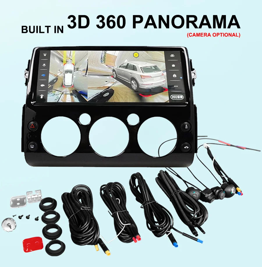 12.3inch Android 14 Screen For Toyota FJ Cruiser 2006-2019 Carplay GPS Car Radio Multimedi