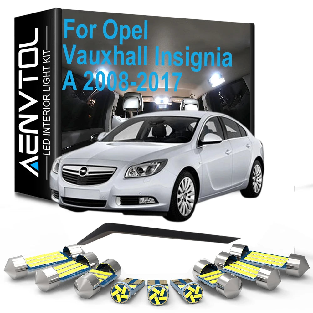 For Opel Vauxhall Insignia A 2008 2009 2010 2012 2013 2014 2015 2016 2017 18Pcs LED Interi