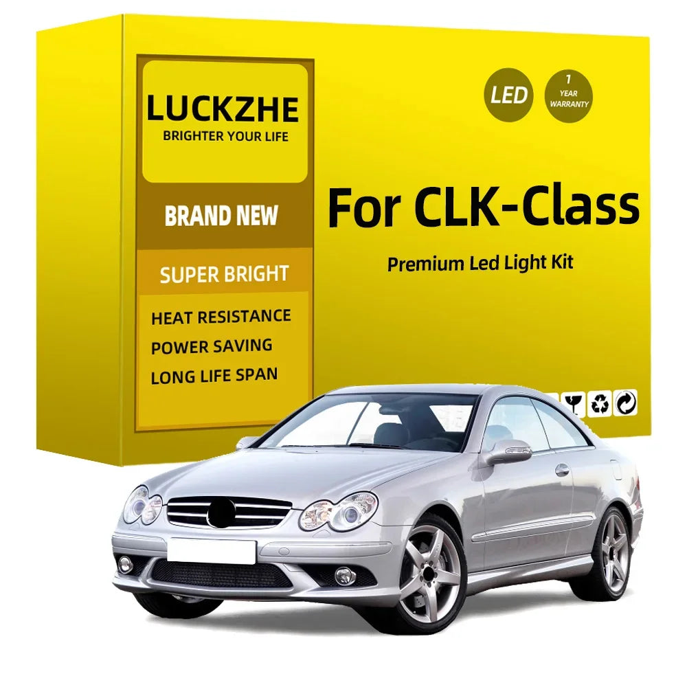 LED Interior Light Kit for Mercedes Benz CLK Class W208 C208 W209 C209 A209 1998-2010 - Canbus Dome Map Door Trunk Bu...