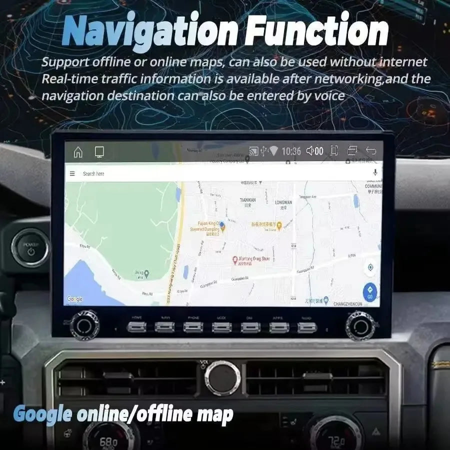 S 14.6inch Android Screen For Toyota Tacoma 4Runner 2024 2025 2026 Car Radio Stereo GPS Na | AUTOKITSHOP
