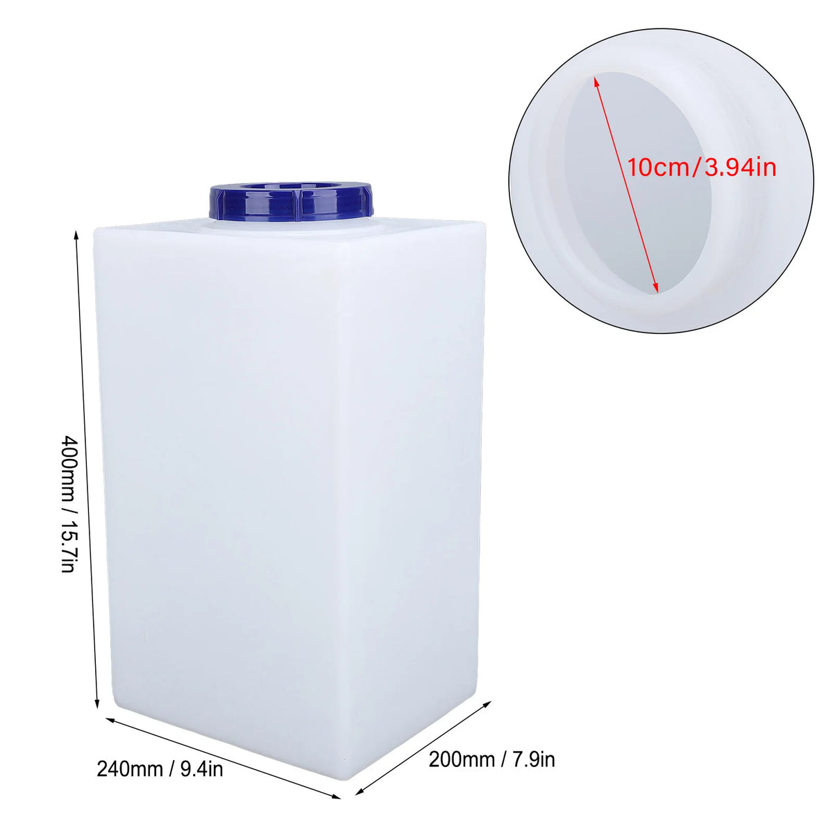 RV Fresh Water Holding PE 400×250×200mm/240×200×400mm RV Water Storage Heavy Duty Unbreakable Le - Automotive LED Light