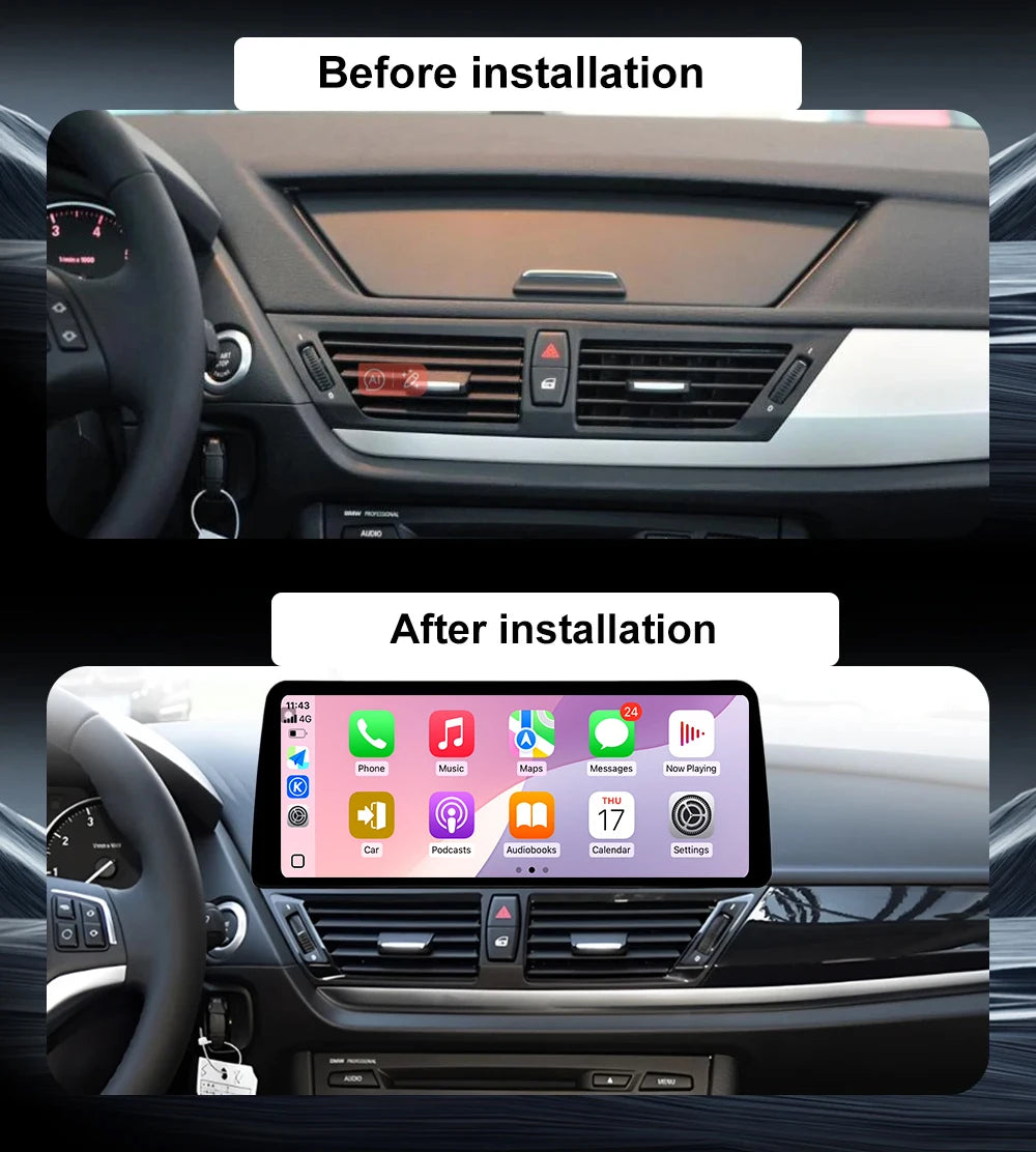 For BMW X1 E84 2010-2015 CIC System Without original screen Android 16 Car Multimedia Radi