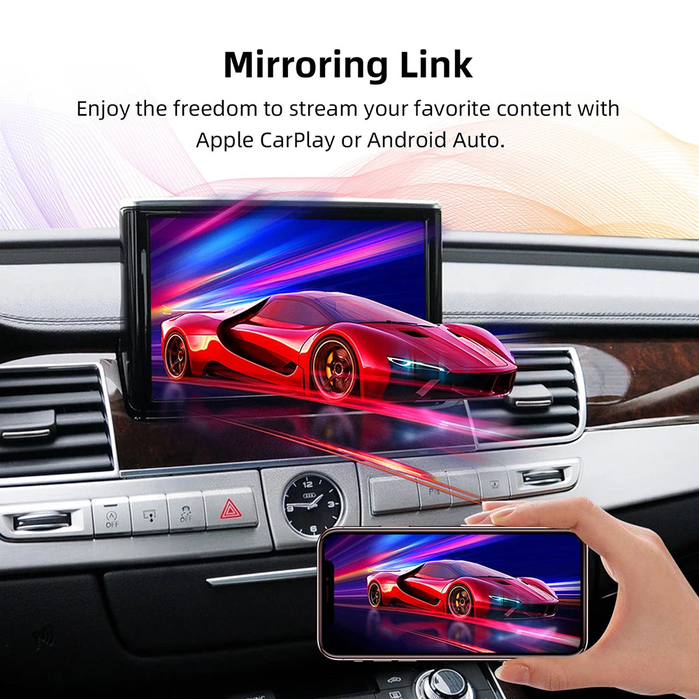 ANYFAR Wireless CarPlay Android Auto Interface for Audi A8 2012-2015 MMI 3G with AirPlay M | AUTOKITSHOP
