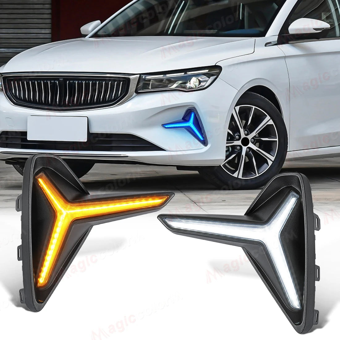 For Geely Proton S70 Emgrand DIHAO EC7 2021 2022 2023 2024 LED DRL Daytime Running Lights  | AUTOKITSHOP