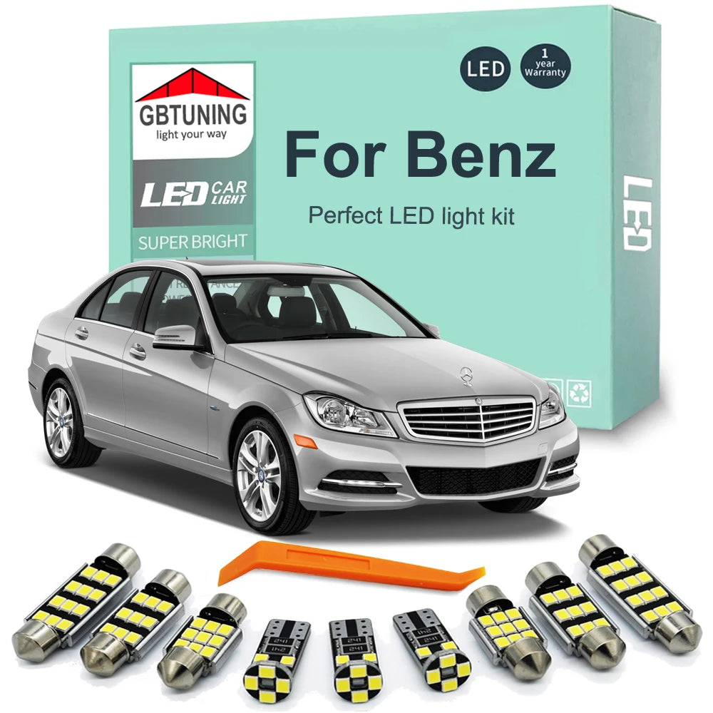 LED Interior Light Kit for Mercedes Benz C E S M CLK W202 W203 W204 W210 W211 W212 W220 W221 W163 W164 W208 W209 - Ca...