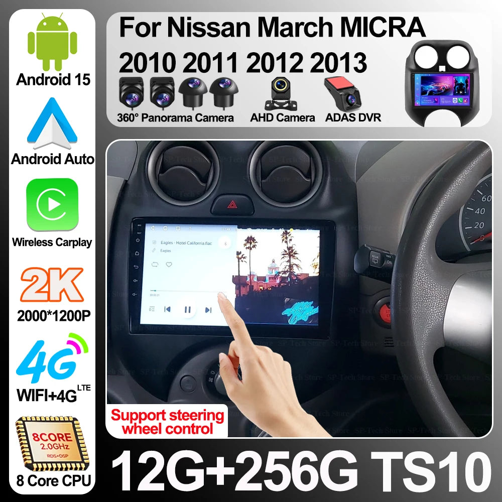 For Nissan March Micra 2010 2011 2012 2013 Car Radio Audio Video Multimedia Player Gps Nav | AUTOKITSHOP