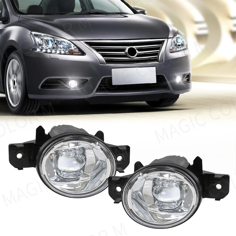 Car Fog Lamps Front Bumper Daytime Running Lights DRL For Nissan X-Trail Altima Sylphy Alm | AUTOKITSHOP