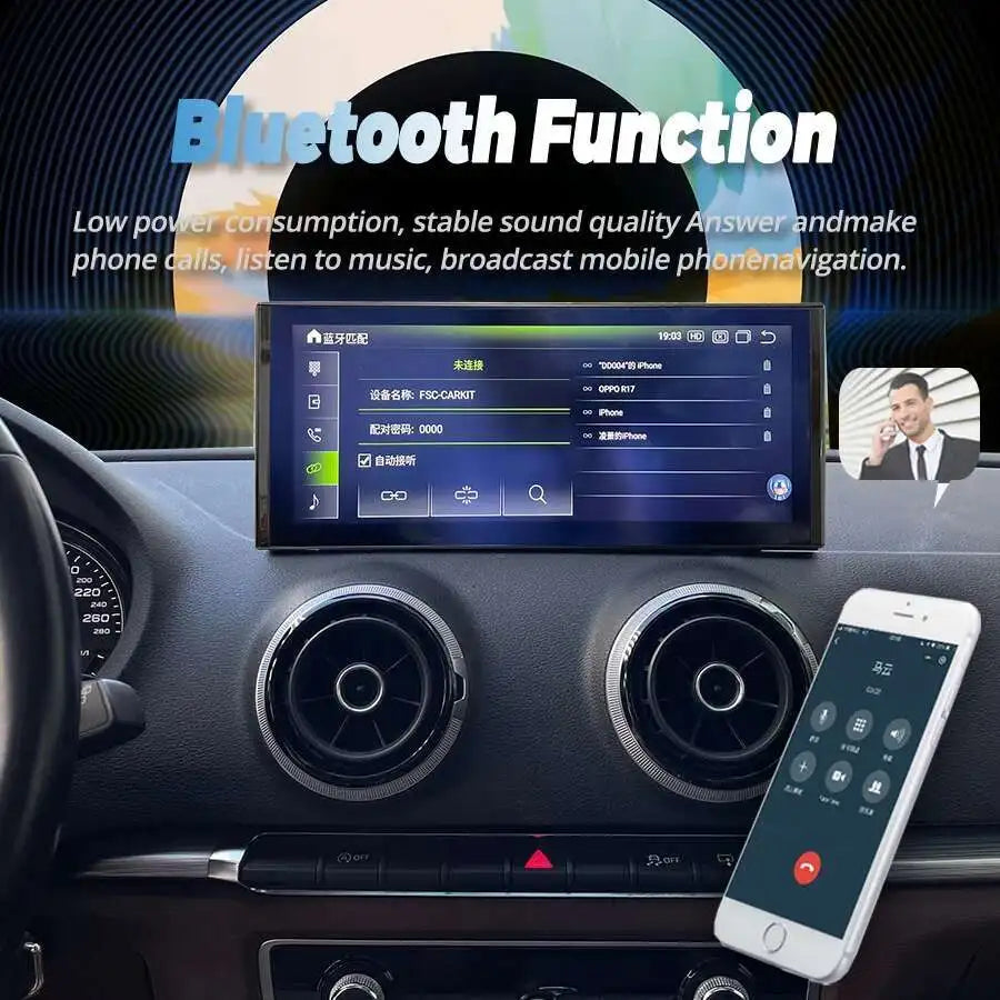 12.3inch Car Android Radio Multimedia Carplay Screen For Audi A3 8V 2012-2020 Audio Stereo
