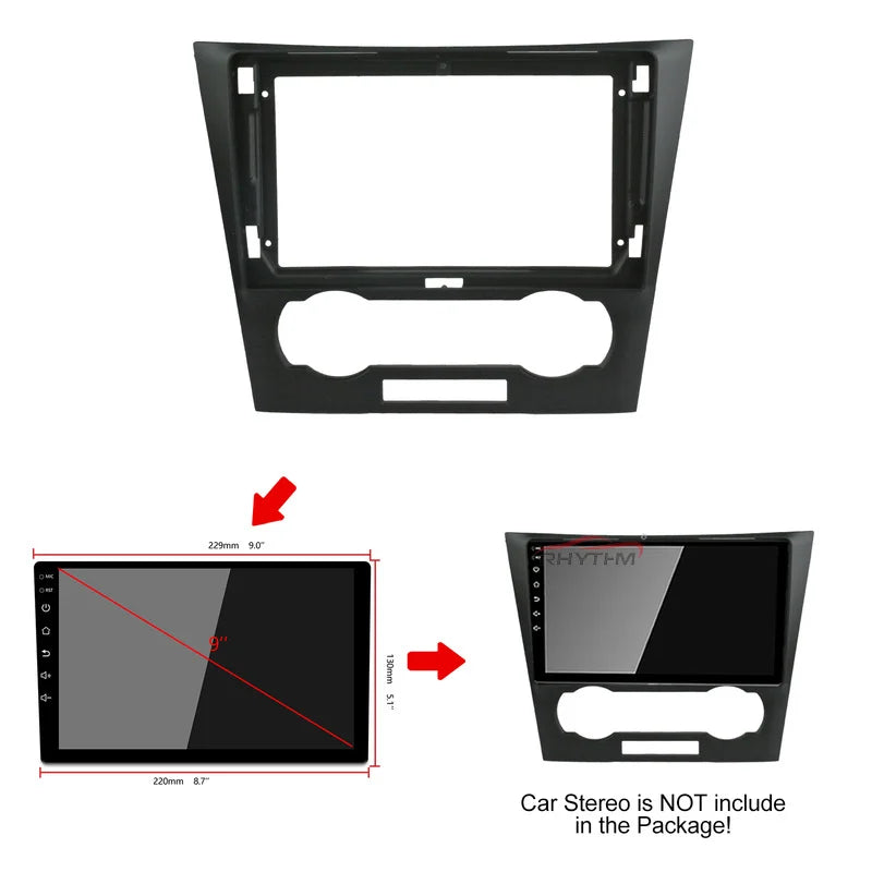 Car Fascia For CHEVROLET Epica 2007-2012 Double Din Fit Car Dvd Frame 9 Inch Fascias Audio | AUTOKITSHOP