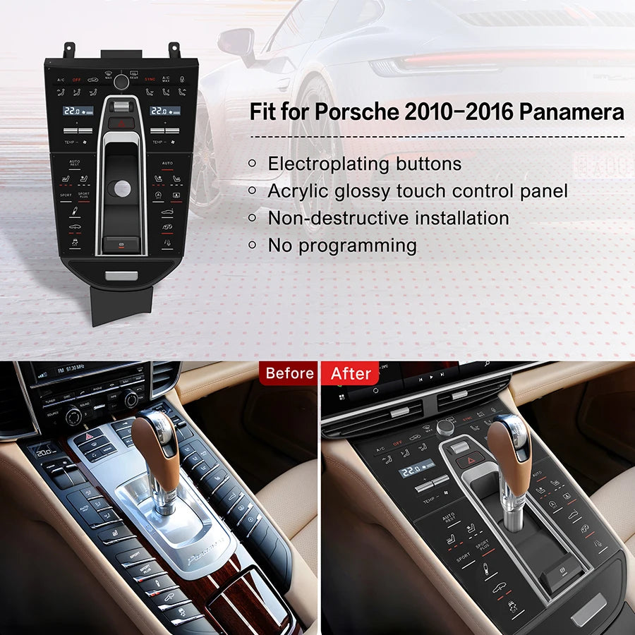 Panel Upgrade For Porsche Panamera 2010 - 2016 Accessories Petrol Diesel Carplay AC Electr | AUTOKITSHOP
