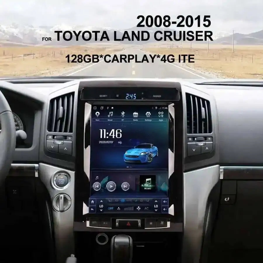8+256GB GPS DSP Navi AHD 12.1inch Screen For TOYOTA LAND CRUISER LC200 2008-2015 Android 1