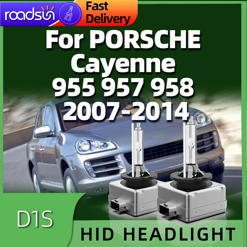 Xenon D1S HID Bulb 6000K Auto Headlights For PORSCHE Cayenne 955 957 958 2007 2008 2009 20