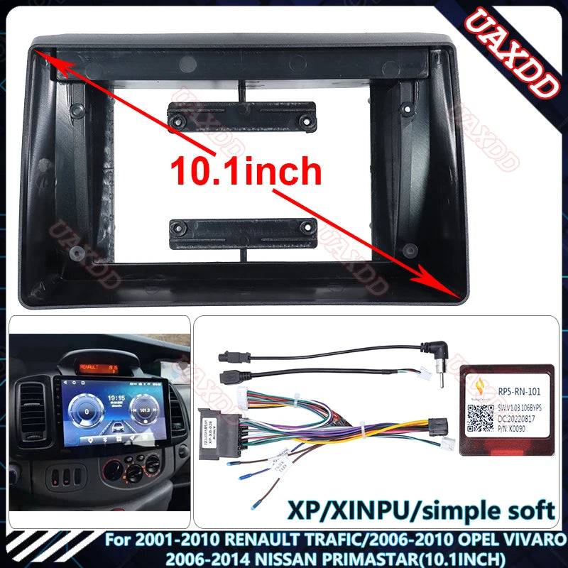 FOR 2001-2010 RENAULT TRAFIC/ 2006-2010 OPEL VIVARO 2006-2014 NISSAN PRIMASTAR 10.1INCH Ra