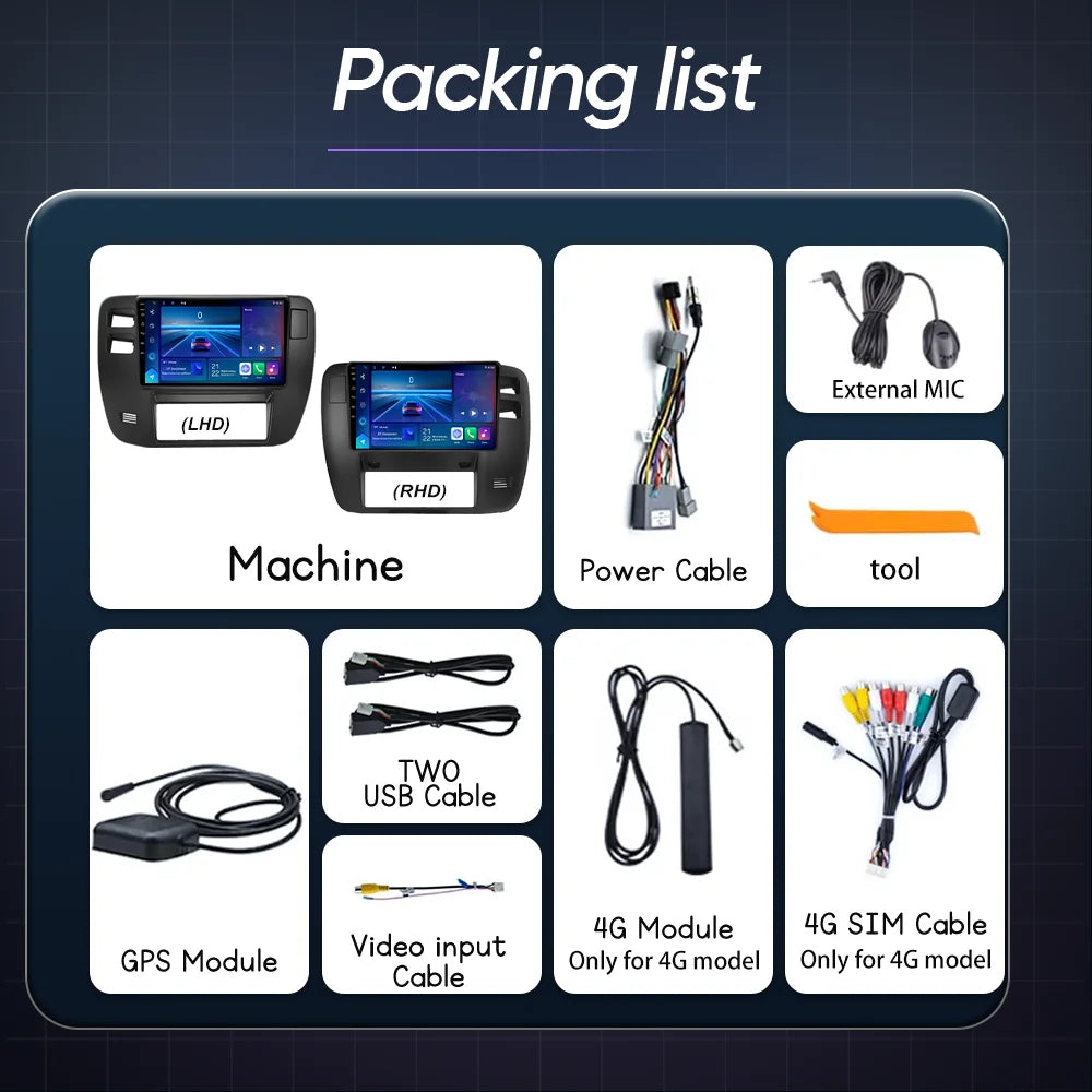 Car DVD Android Stereo Radio For Nissan Patrol Y61 1997-2005 Auto High-Performance CPU Mul