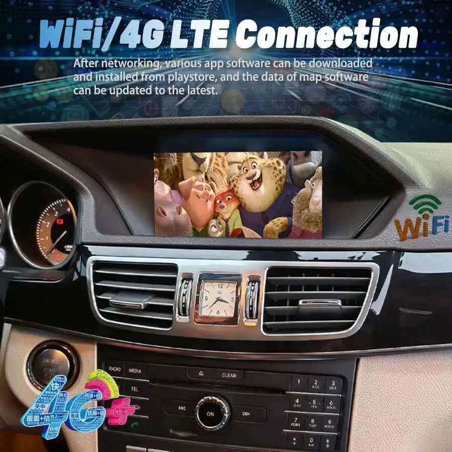 8.8inch Qualcomm Android Screen For Mercedes Benz E Class W207 W212 Stereo CarPlay Car Rad | AUTOKITSHOP