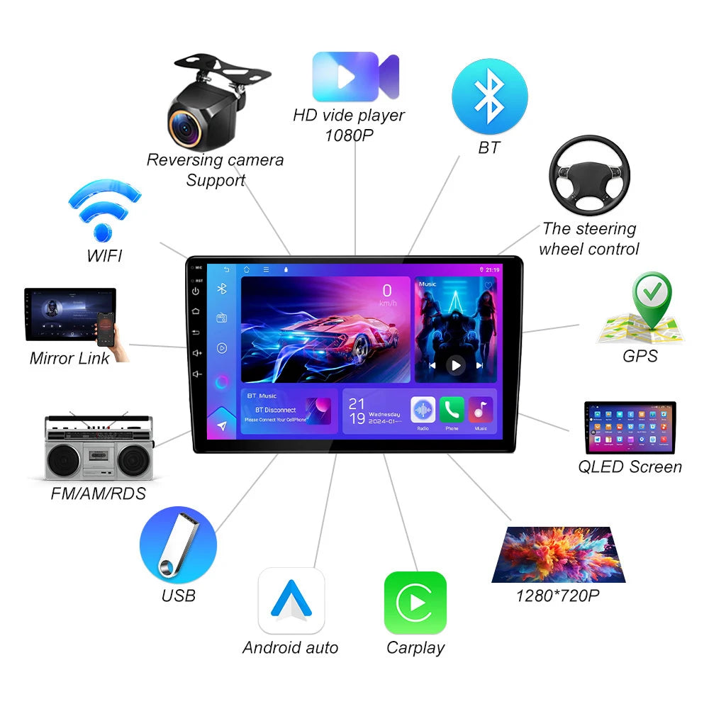 Android 16 For Honda Element Yh 2002-2011 Car Radio Wireless Carplay Multimedia Video Play | AUTOKITSHOP