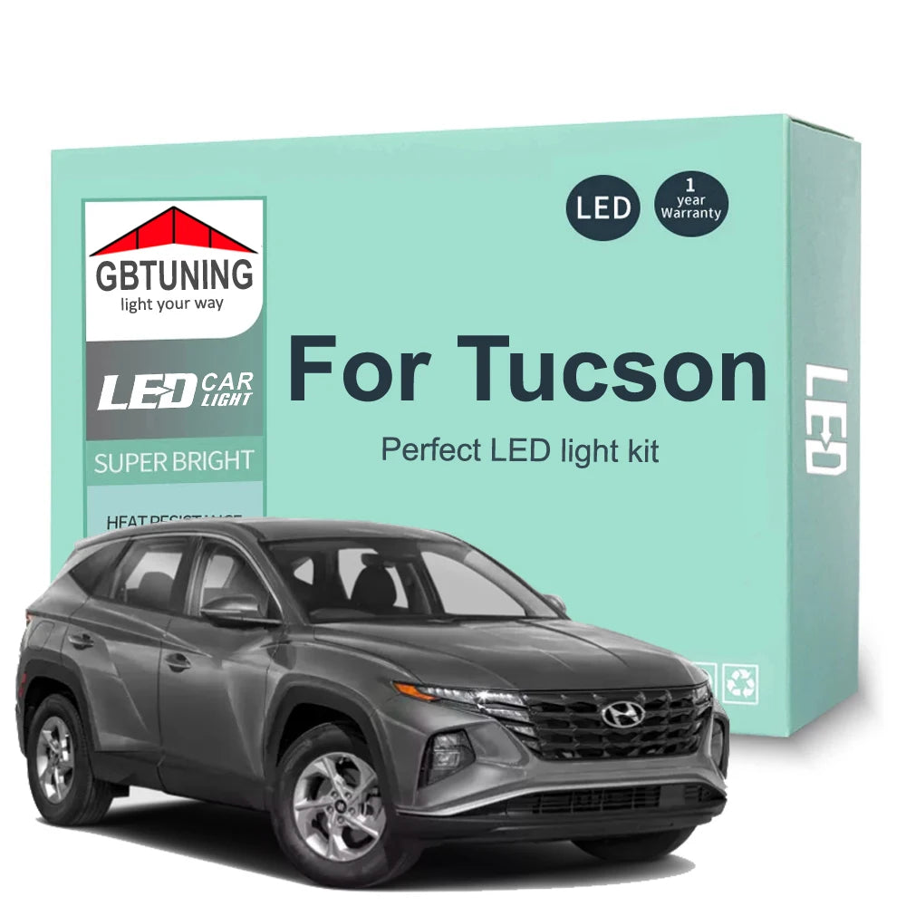 11-Piece LED Interior Light Kit for Hyundai Tucson NX4 - Canbus Error-Free Bulbs | AUTOKITSHOP