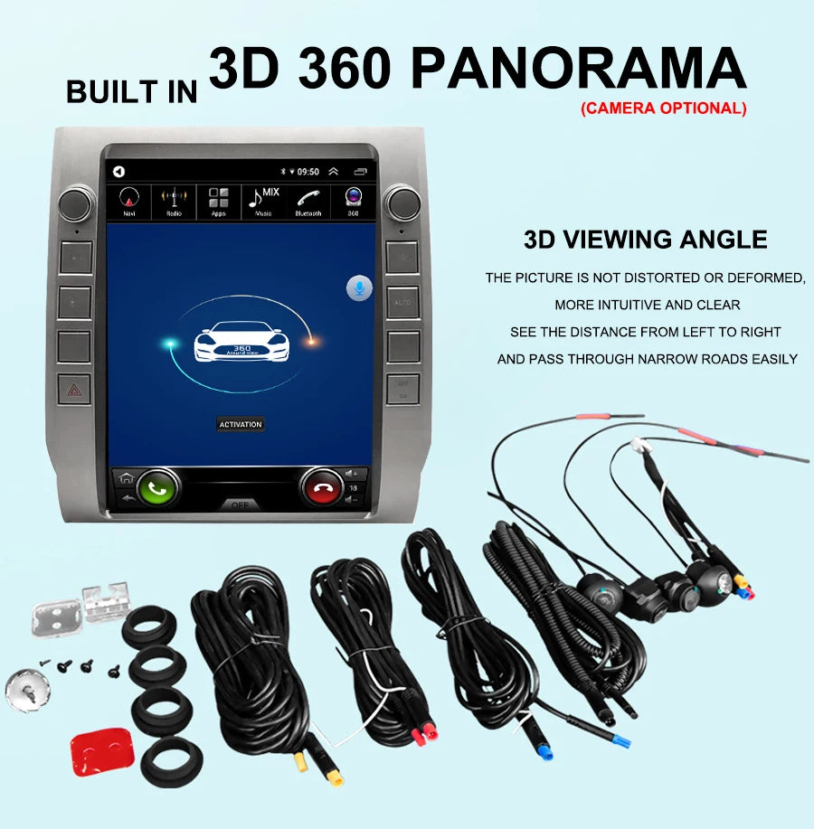 NaviRider 12.1inch Video Player Tesla Screen For Toyota Tundra 2014-2020 Android 14 Car Mu