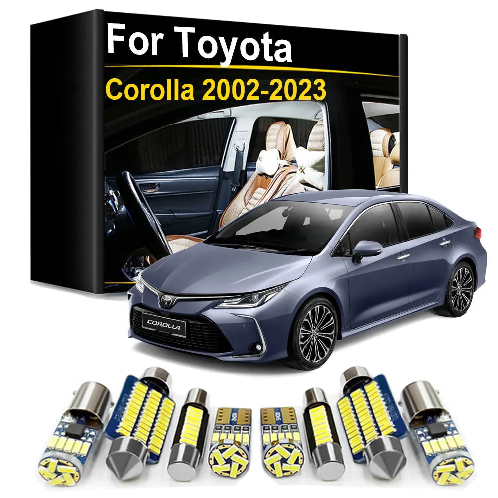 LED Interior Light Kit for Toyota Corolla 2002- 2016 - Canbus Dome Map Door Trunk Bulbs | AUTOKITSHOP