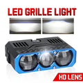 Triple Lens LED Spotlight 1200W Solenoid Beam Switching LED Headlight Universal Car Motorc