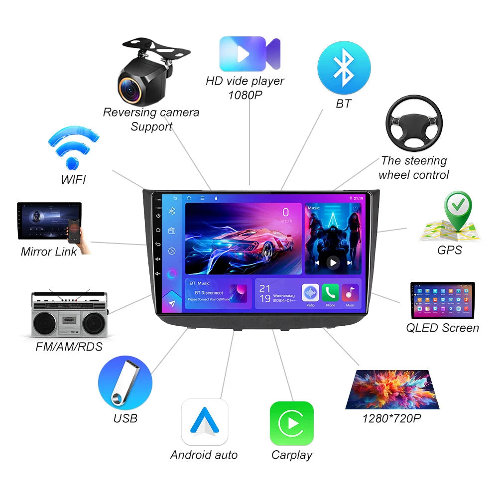 Android 16 Car Radio For Mercedes Benz Vito 2 W639 Viano 2 W639 2003 - 2015 Ps Carplay Mul | AUTOKITSHOP