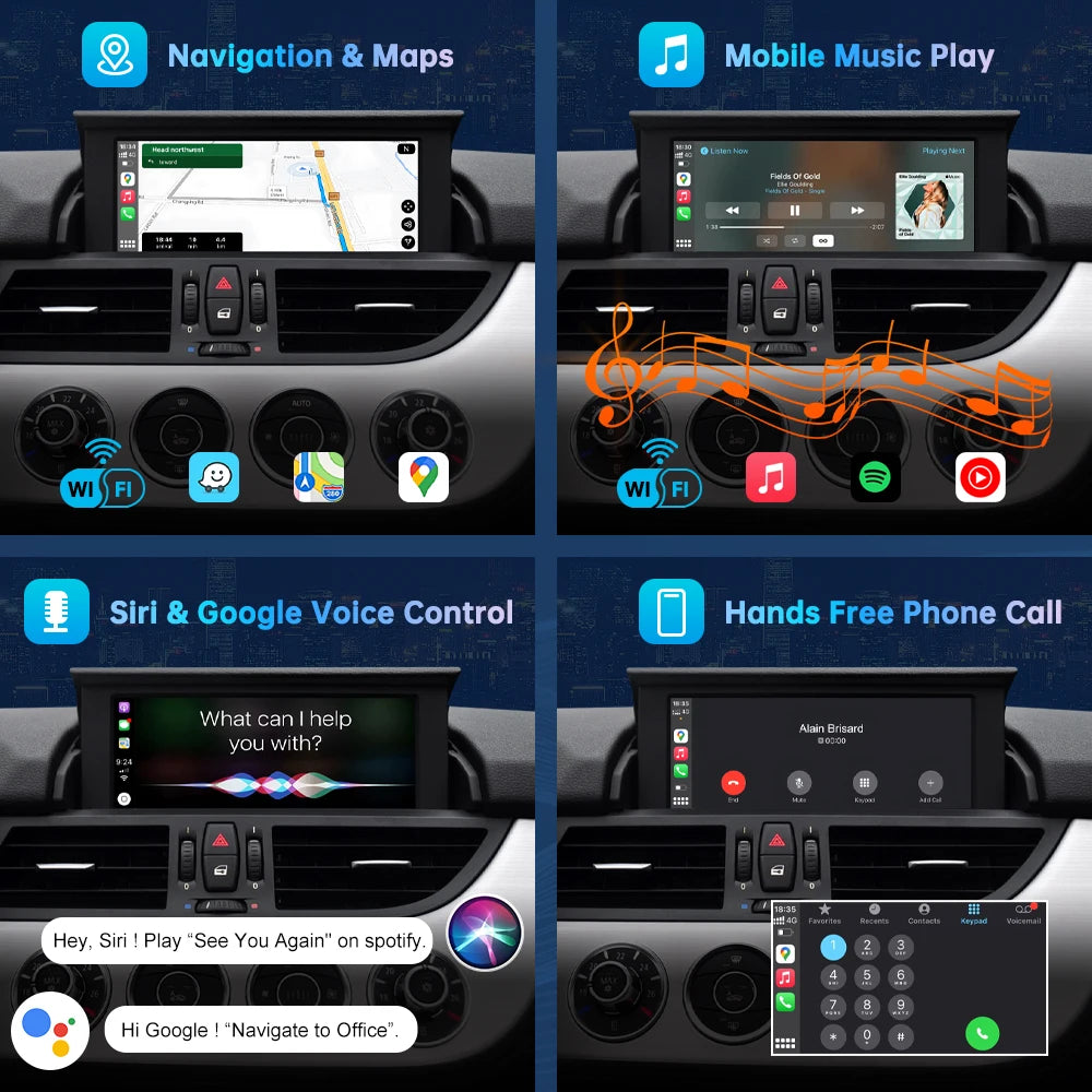 Road Top Wireless Carplay Decoder Interface For BMW Z4 E89 CIC EVO System 2009-2018 With A | AUTOKITSHOP