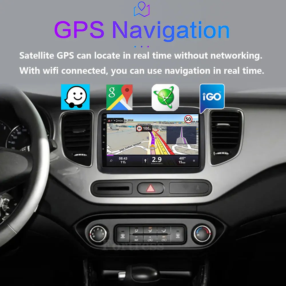 Android 16 Car Radio For KIA Carens Rondo RP 3 III 2007-2018 Head Unit GPS BT Wireless Car